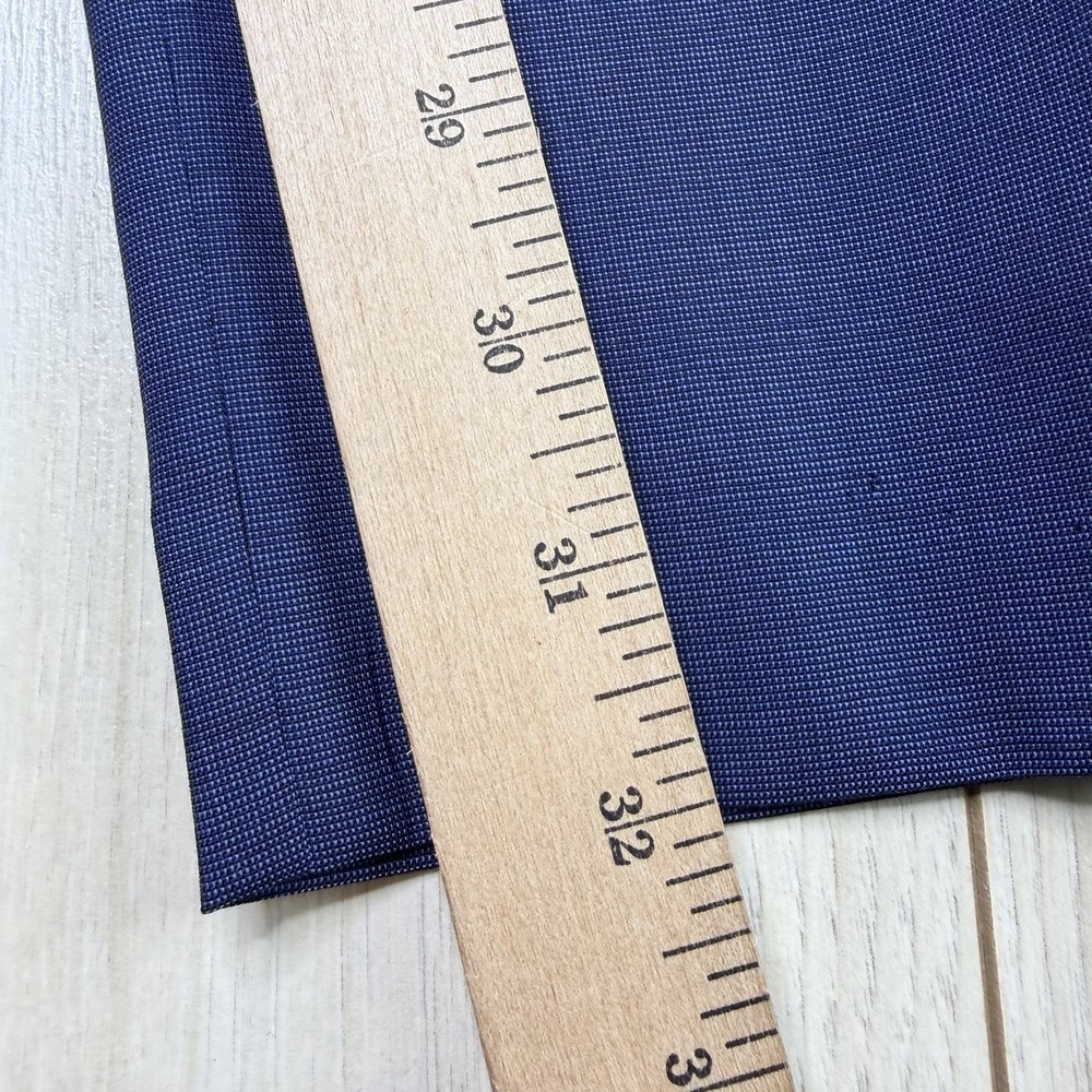 Lauren Ralph Lauren Mens Nailhead 100% Wool 2 Piece Suit Blue 46R W:40x32 - Picture 15 of 16